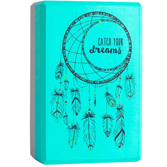 Boho Style Yoga Block Mat For Daily Practice - Green / 23x15x7.6 cm