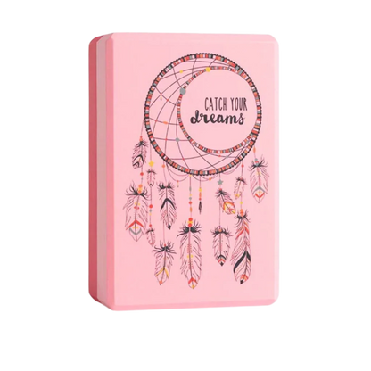 Boho Style Yoga Block Mat For Daily Practice - Pink / 23x15x7.6 cm