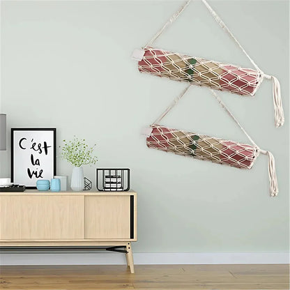 Boho Yoga Matt Holder With Handwoven Tassel Design