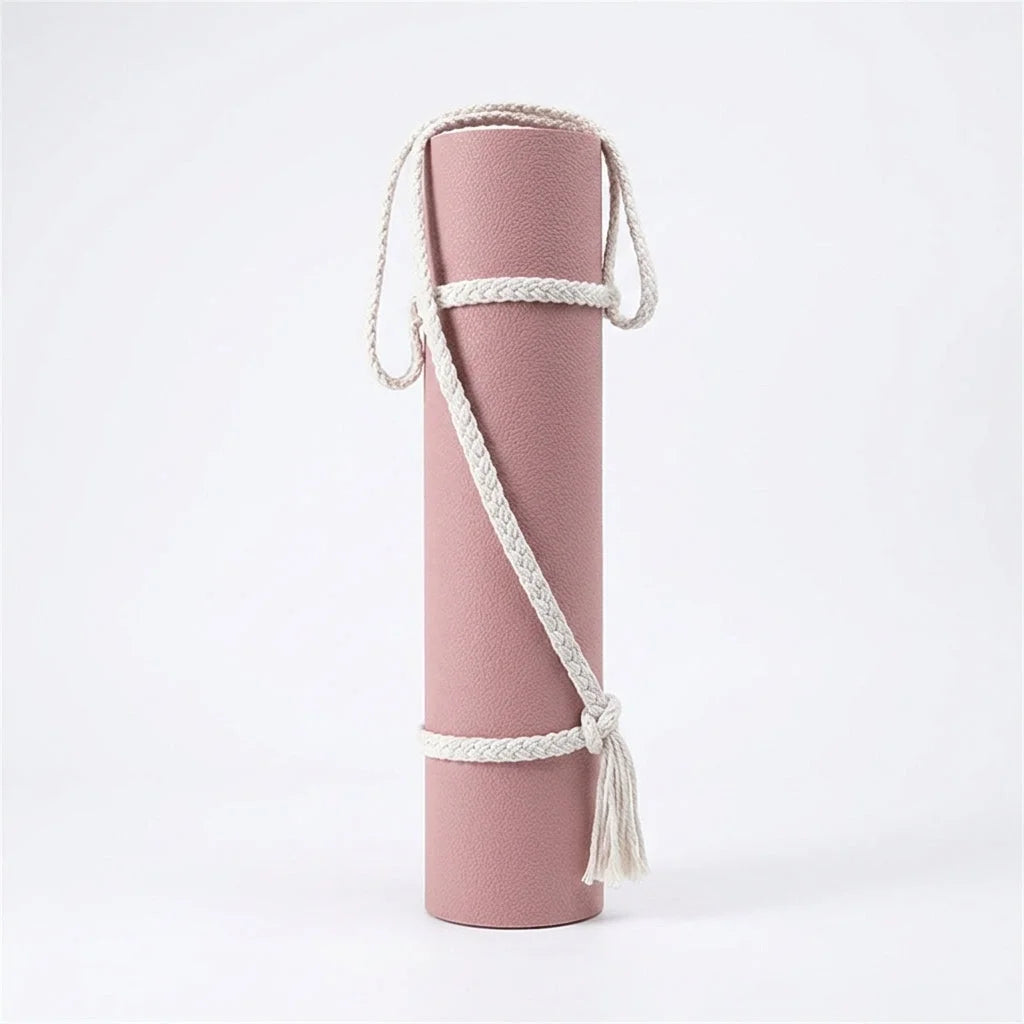 Boho Yoga Matt Holder With Handwoven Tassel Design