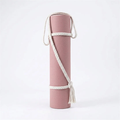 Boho Yoga Matt Holder With Handwoven Tassel Design