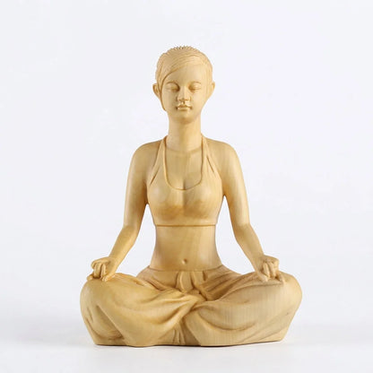 Boxwood Meditation Sculpture For Modern Zen Spaces