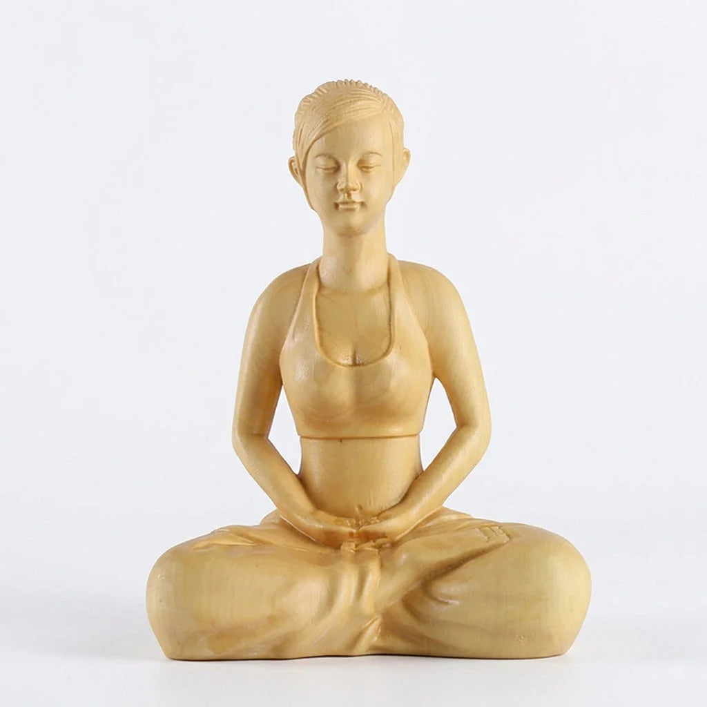 Boxwood Meditation Sculpture For Modern Zen Spaces