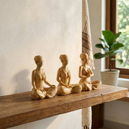 Boxwood Meditation Sculpture For Modern Zen Spaces
