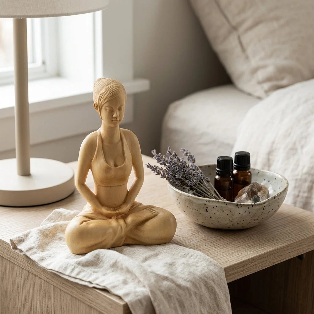 Boxwood Meditation Sculpture For Modern Zen Spaces