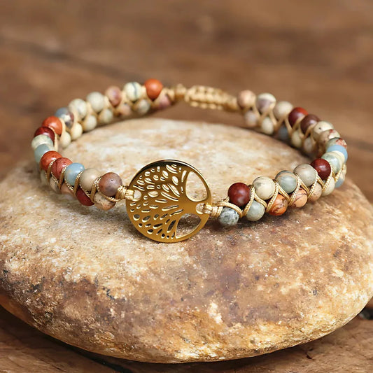 Bracelet Precious Stones For Everyday Elegance - Golden Shoushan