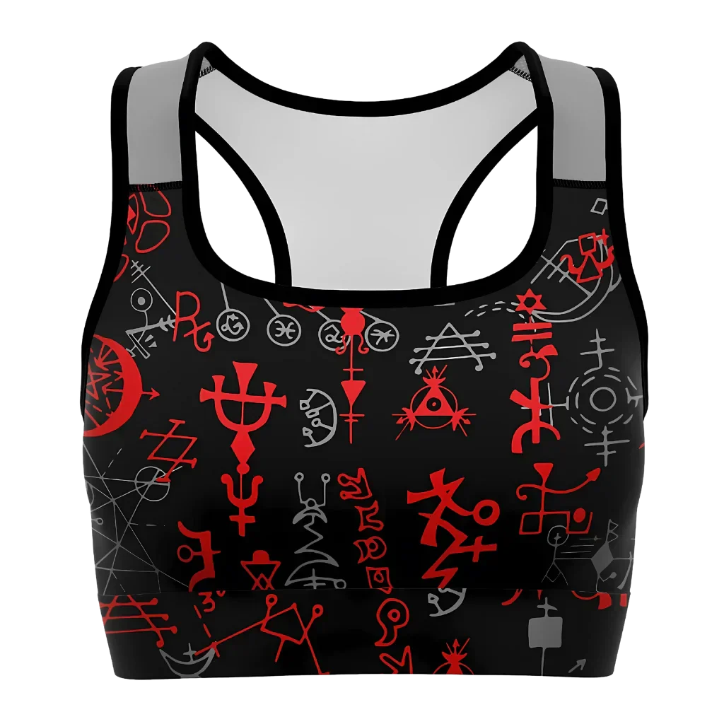 Brassiere Yoga With Mystic Symbol Print - XS