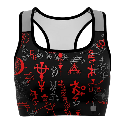 Brassiere Yoga With Mystic Symbol Print - XS