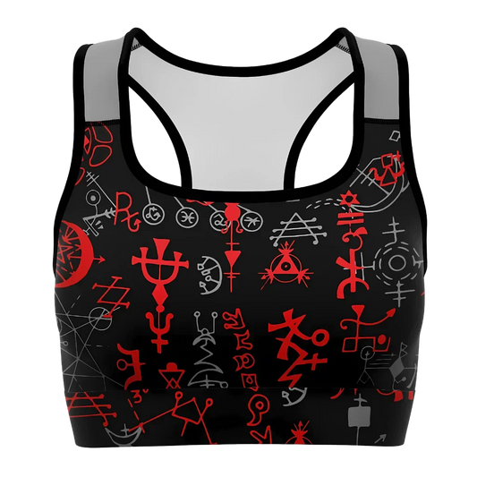 Brassiere Yoga With Mystic Symbol Print - XS