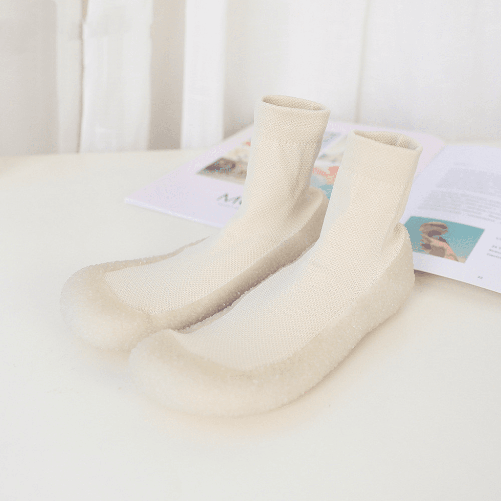 Breathable Hot Yoga Shoes With Non Slip Grip - Glowing beige / 34