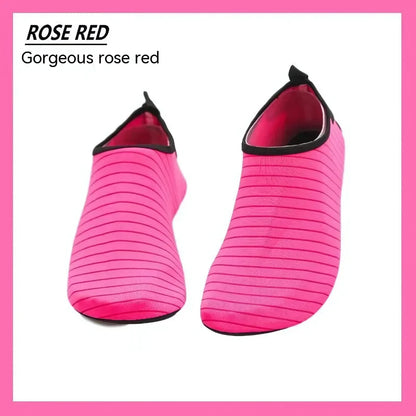 Breathable Slip On Yoga Mat Shoes For Any Flow - Rose Red / 32-33