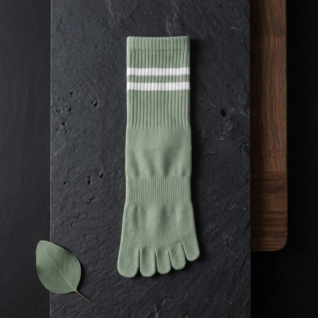 Breathable Yoga Toe Socks With Non-Slip Comfort - 8 Pairs / one size