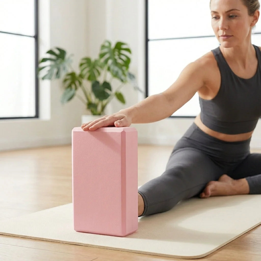 Bricks For Yoga With Hexa Grip And EVA Support