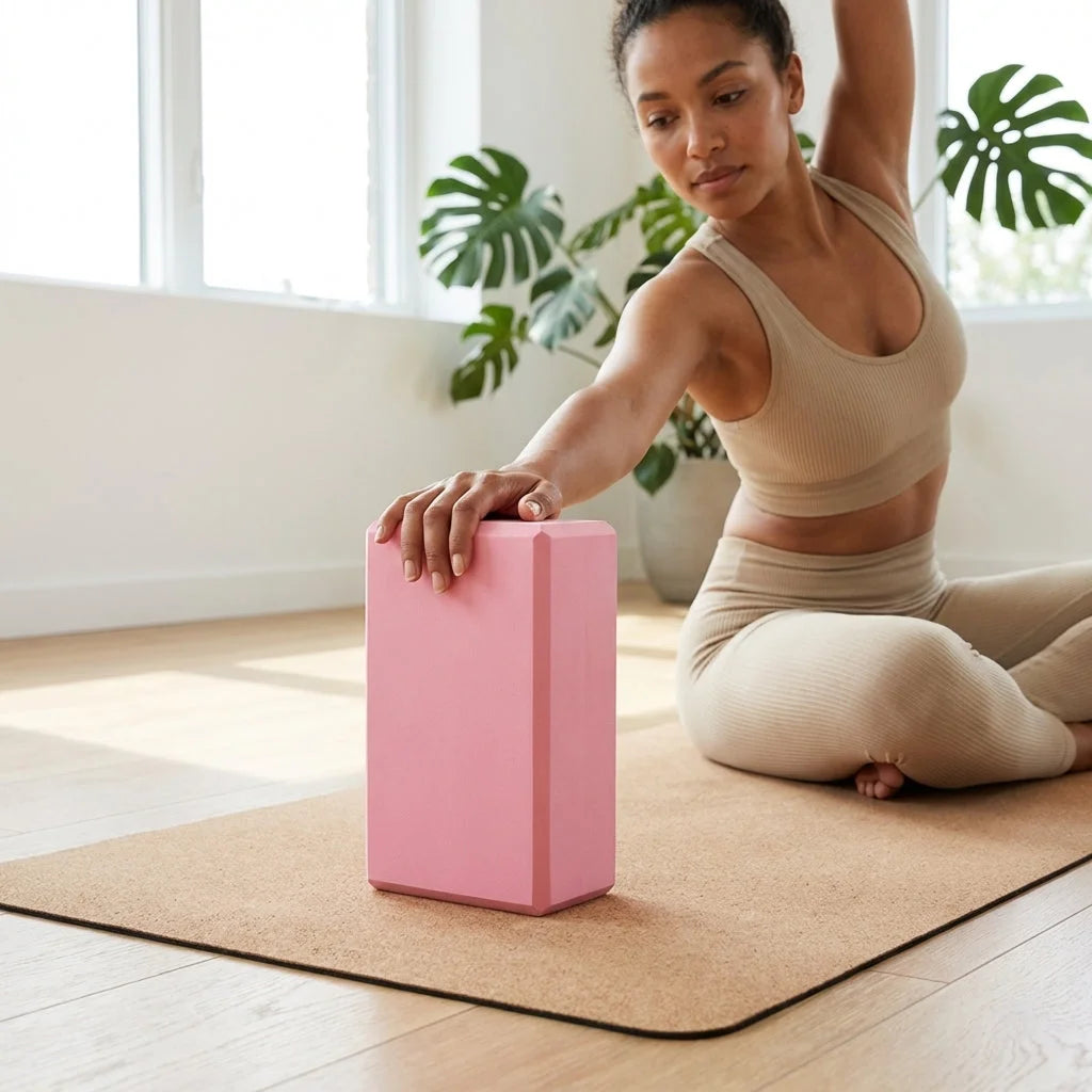 Bricks For Yoga With Hexa Grip And EVA Support