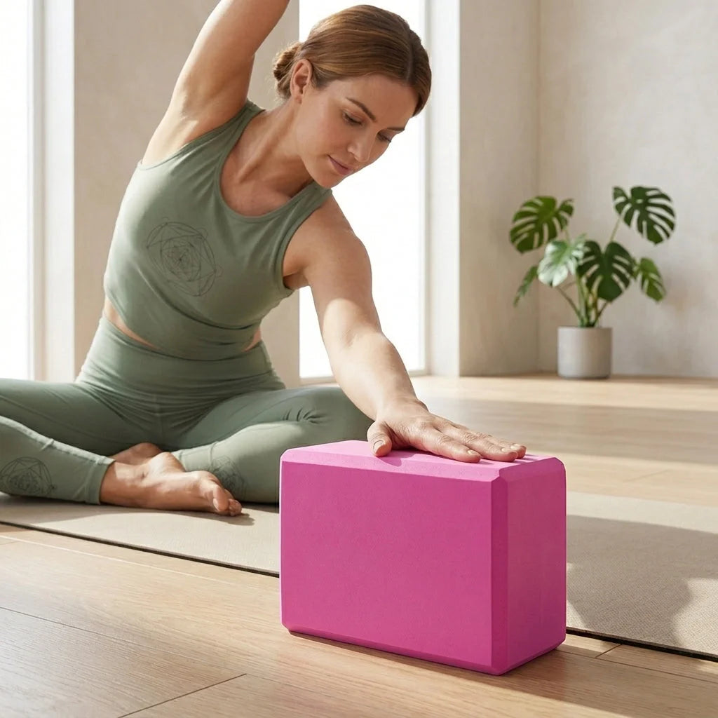 Bricks For Yoga With Hexa Grip And EVA Support