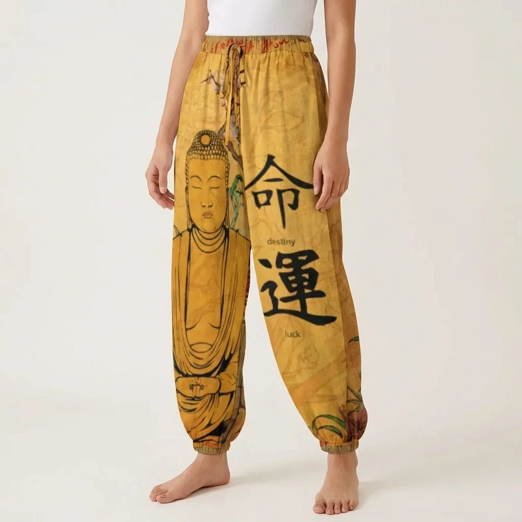 Buddha Blossom Harem Pants Trousers – Yellow Edition