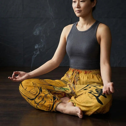Buddha Blossom Harem Pants Trousers – Yellow Edition