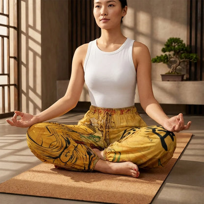 Buddha Blossom Harem Pants Trousers – Yellow Edition