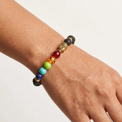 Buddha Meditation Bracelet With Natural Stones