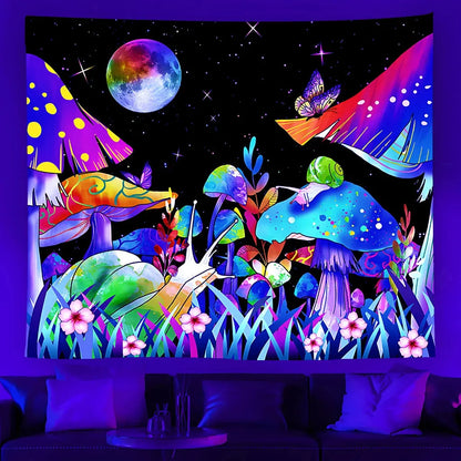 Buy Tapestry With UV Reactive Festival Design - 01style / 100x75 cm