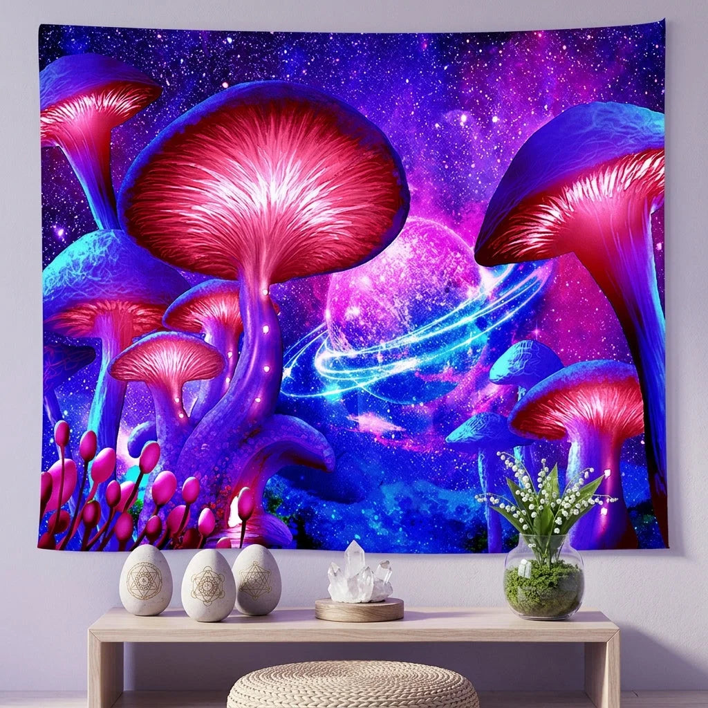 Buy Tapestry With UV Reactive Festival Design