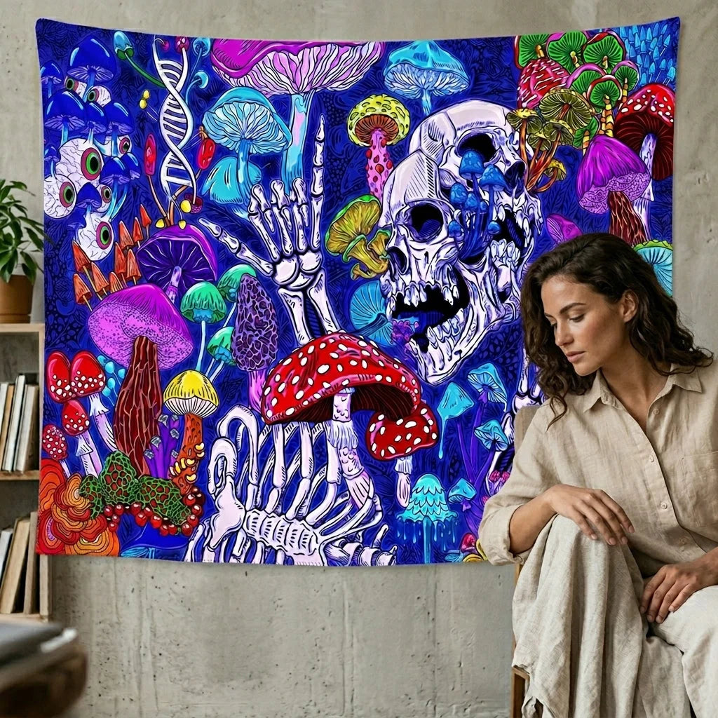 Buy Tapestry With UV Reactive Festival Design