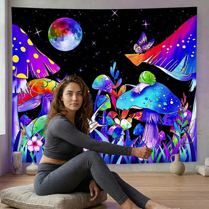 Buy Tapestry With UV Reactive Festival Design
