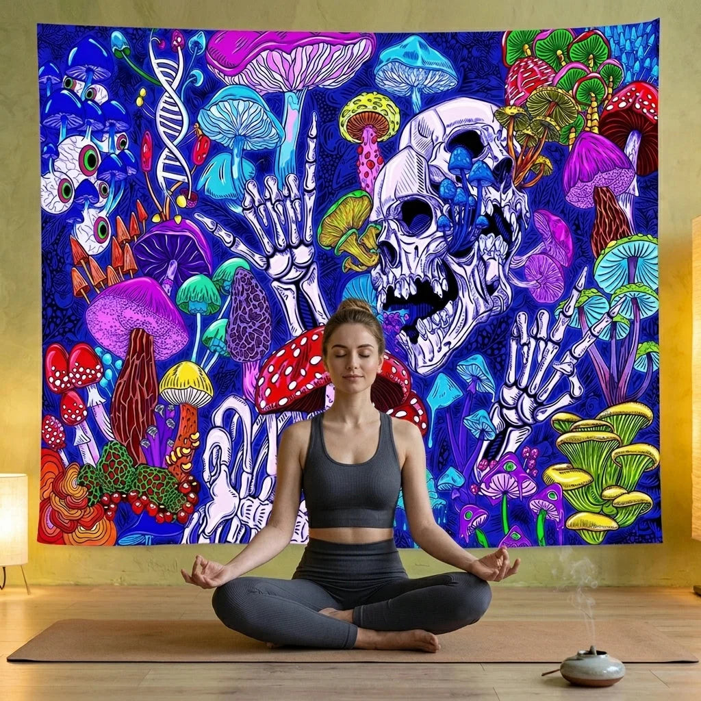 Buy Tapestry With UV Reactive Festival Design