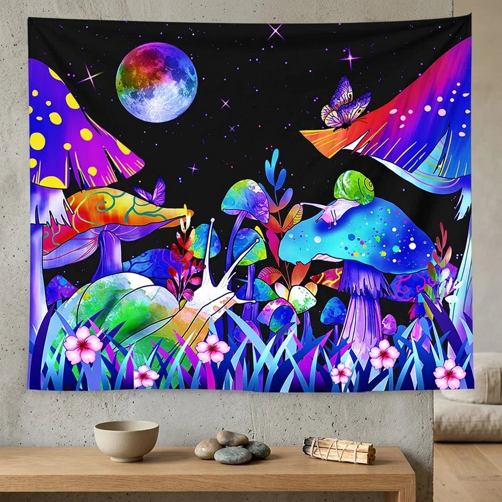 Buy Tapestry With UV Reactive Festival Design