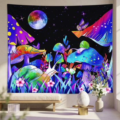 Buy Tapestry With UV Reactive Festival Design