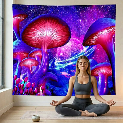 Buy Tapestry With UV Reactive Festival Design