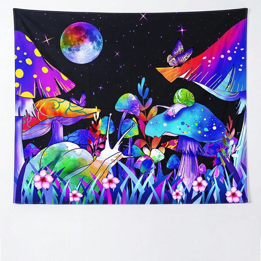 Buy Tapestry With UV Reactive Festival Design