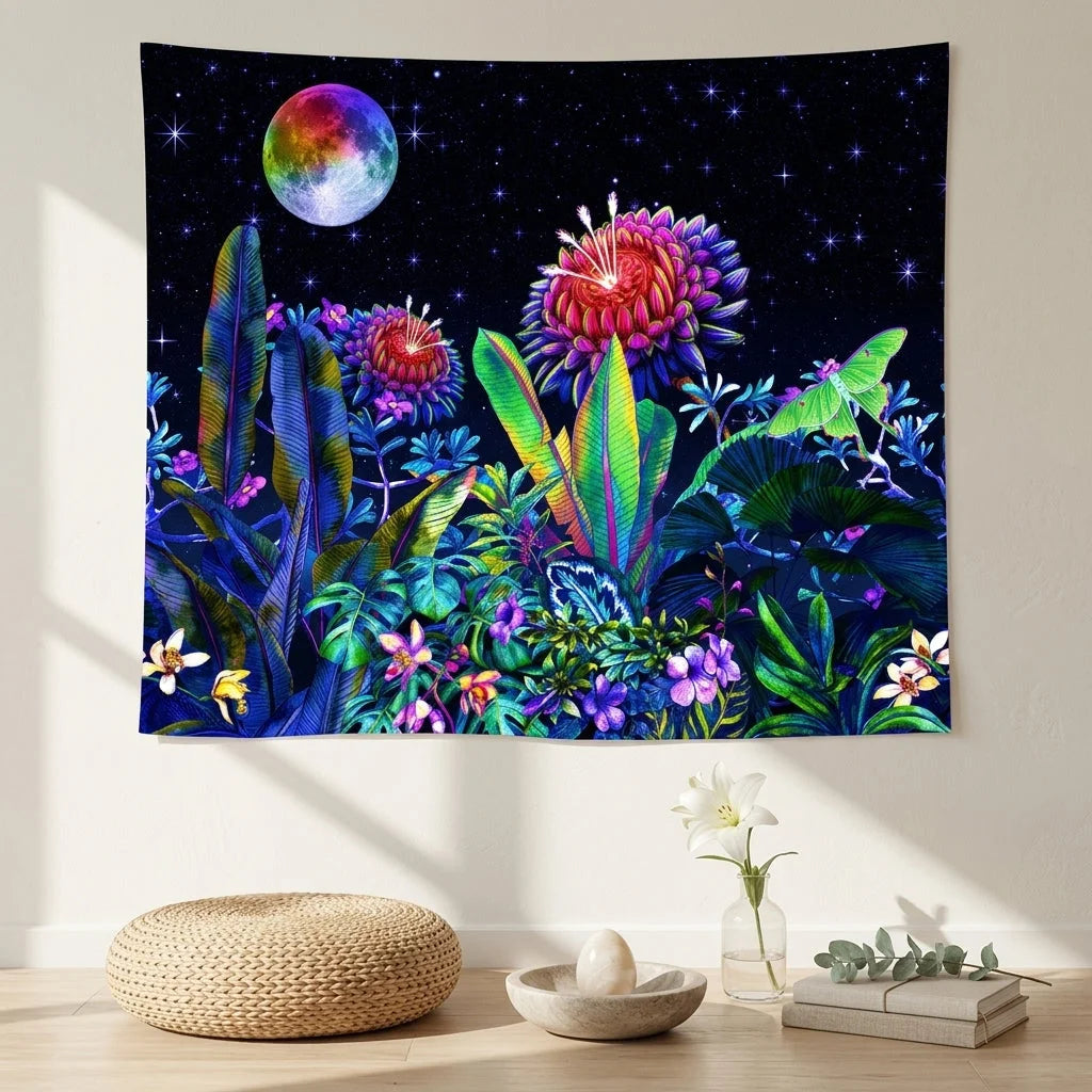 Buy Tapestry With UV Reactive Festival Design