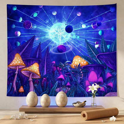 Buy Tapestry With UV Reactive Festival Design