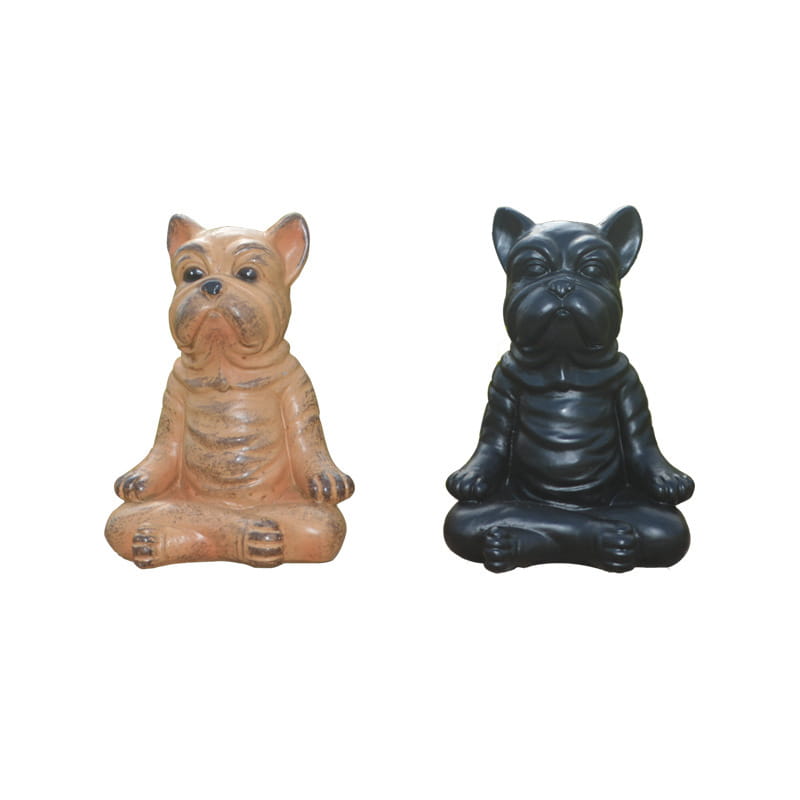 Joyful Yoga Dog Statue For Mindful Home Decor