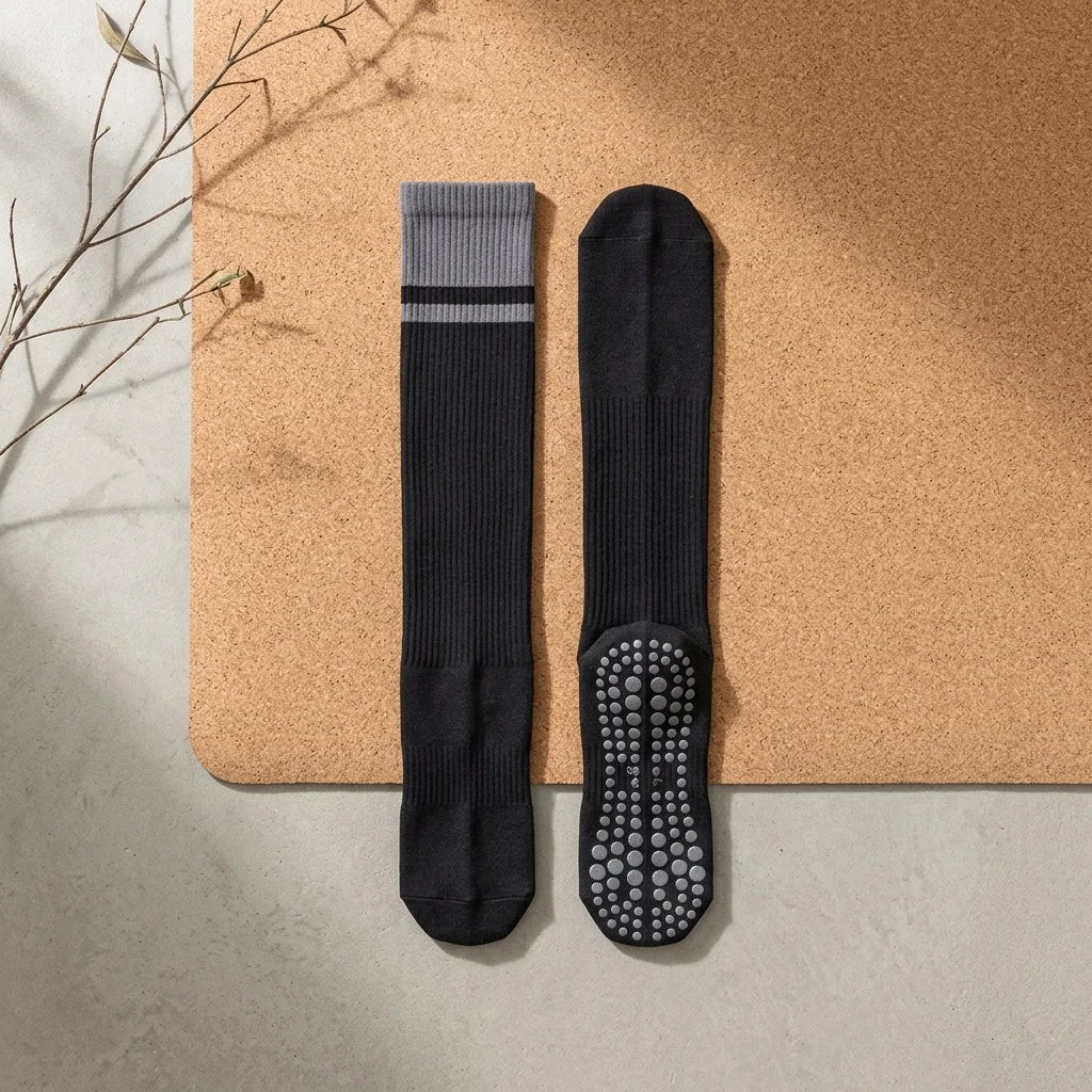 Calf Length Grip Socks For Pilates And Everyday Flow