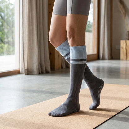 Calf Length Grip Socks For Pilates And Everyday Flow