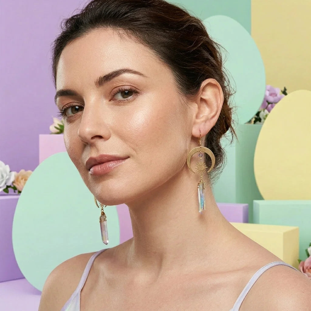 Celestial Charm Boho Chandelier Earrings - Earrings