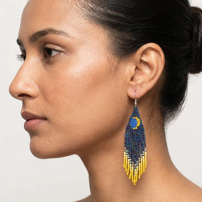 Celestial Charms Boho Tassel Earrings