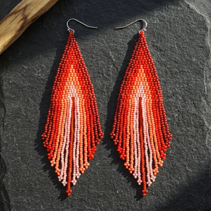 Celestial Charms Boho Tassel Earrings