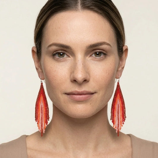 Celestial Charms Boho Tassel Earrings