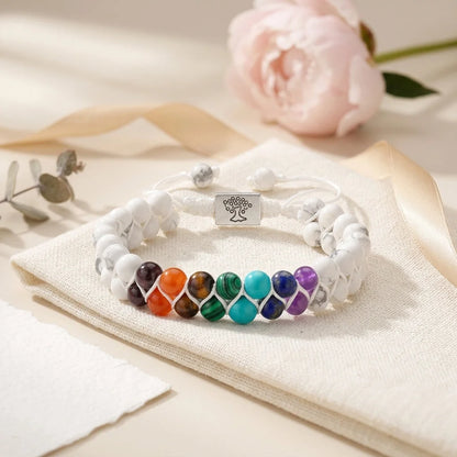 Chakra Balancing Bracelet With Healing Stones