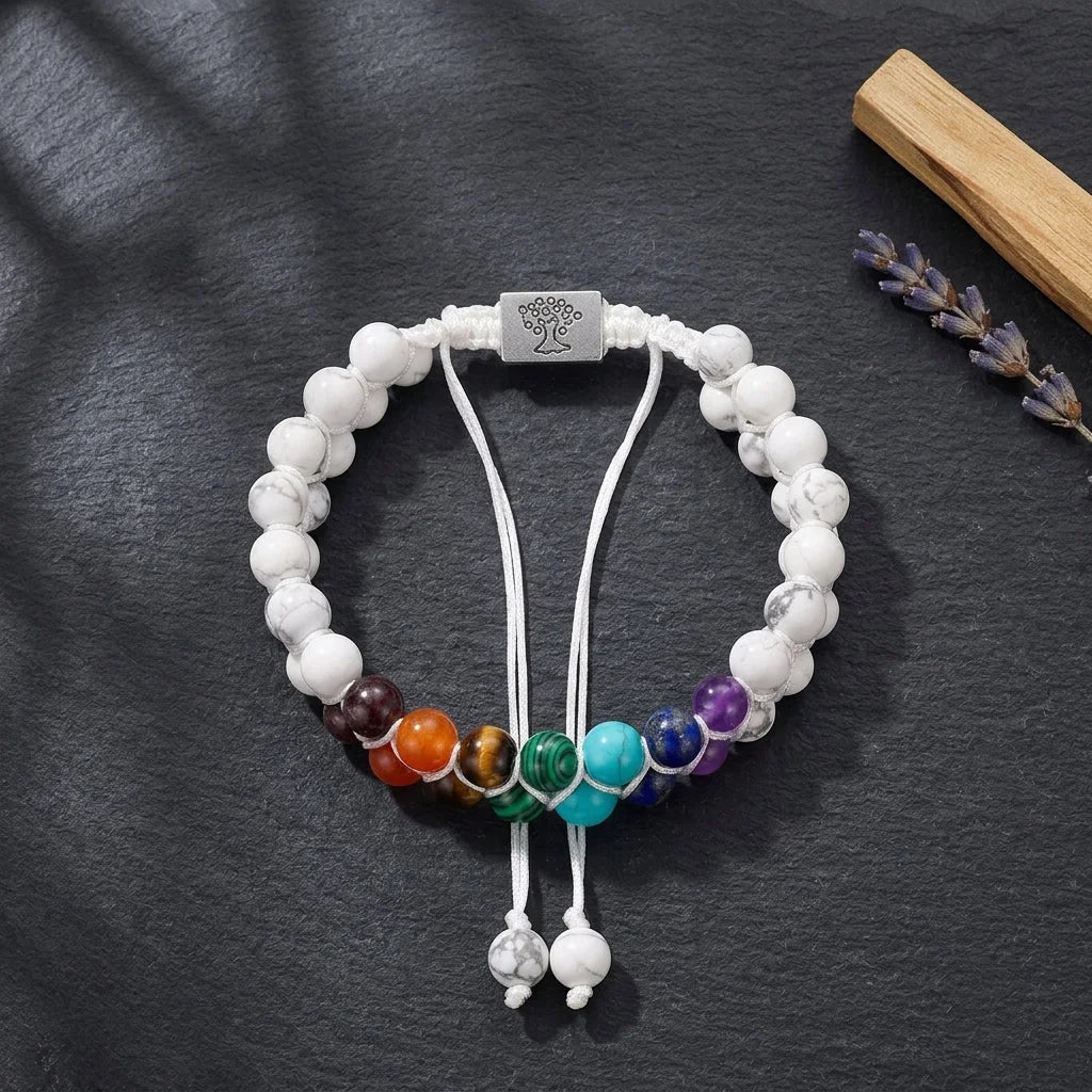 Chakra Balancing Bracelet With Healing Stones