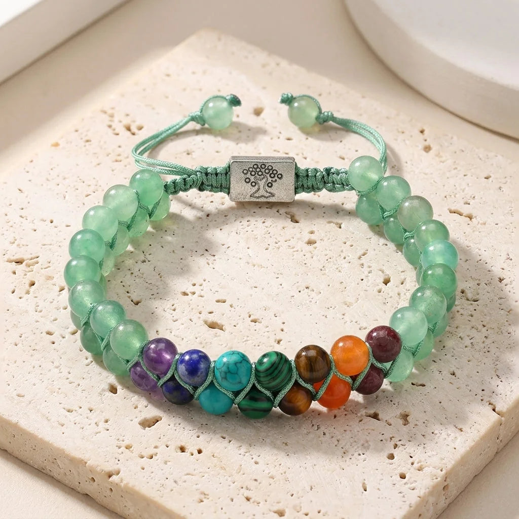Chakra Balancing Bracelet With Healing Stones