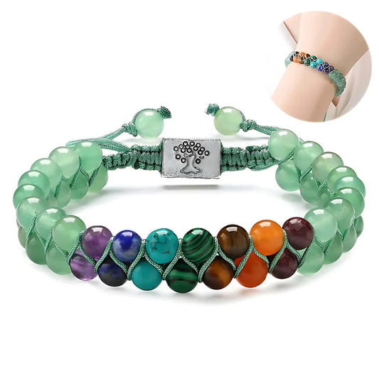 Chakra Balancing Bracelet With Healing Stones