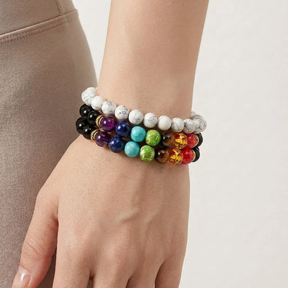 Chakra Bracelet With Natural Stone Beads