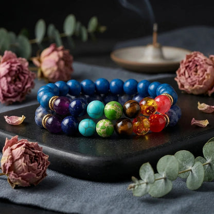 Chakra Bracelet With Natural Stone Beads