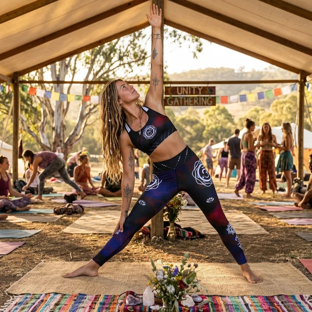 Chakra Flow Fitness Outfit Sets For Women