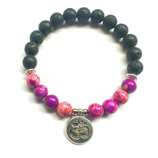 Charm Cute Bracelet With Spiritual Symbols - A OM