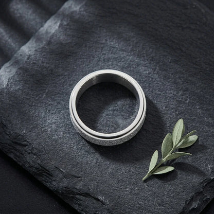 Classic Boho Fidget Ring With Spinner Design